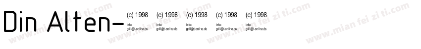 Din Alten字体转换